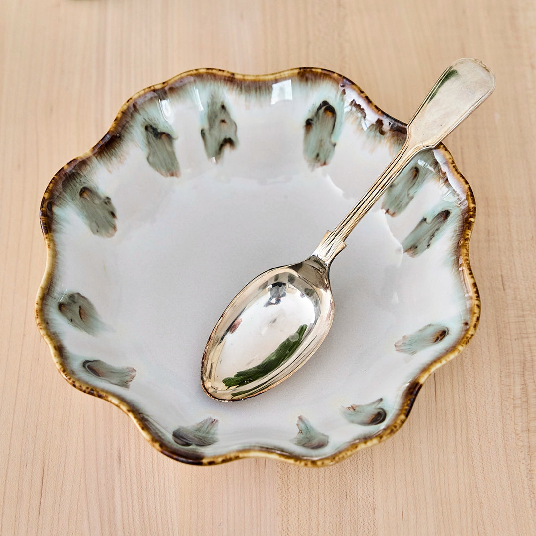 Reactive Glaze Scalloped Serveware