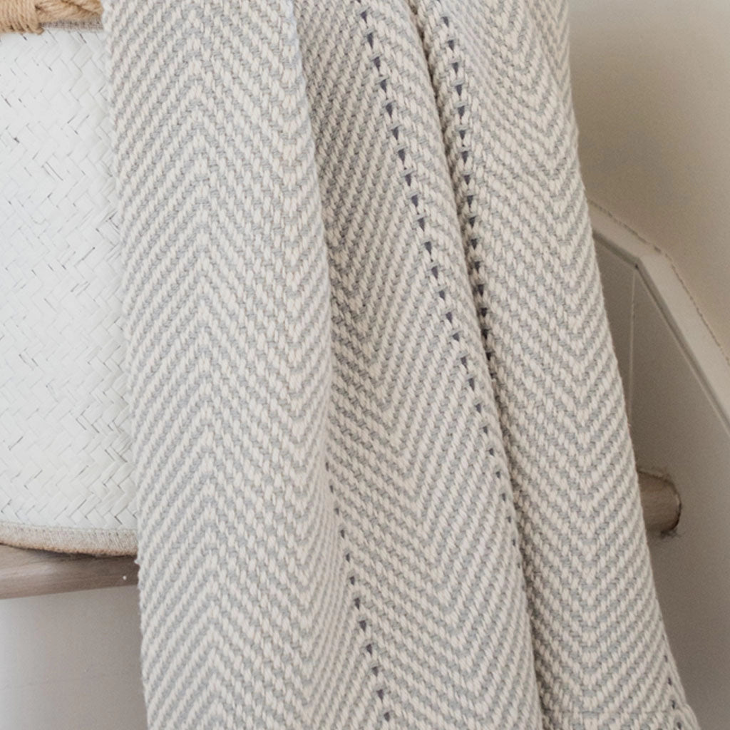 Gray Handwoven Baby Blanket