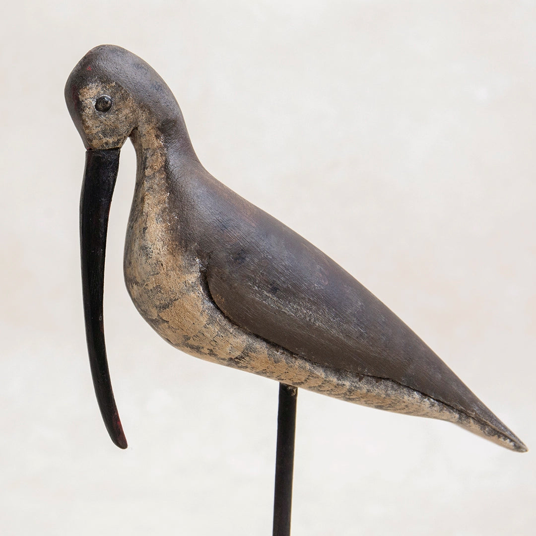Handcarved Curlew Decoy | William Sarni
