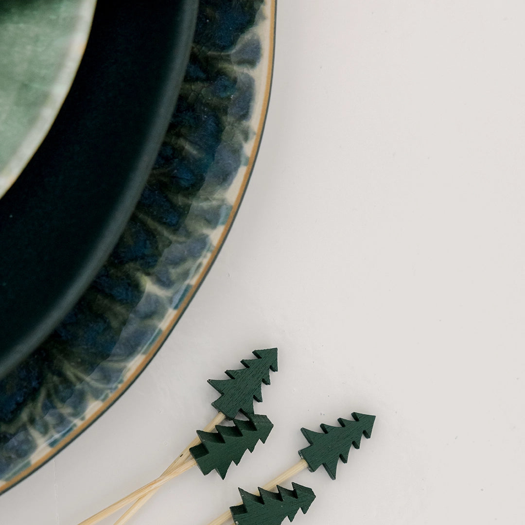 Holiday Evergreen Serving Set