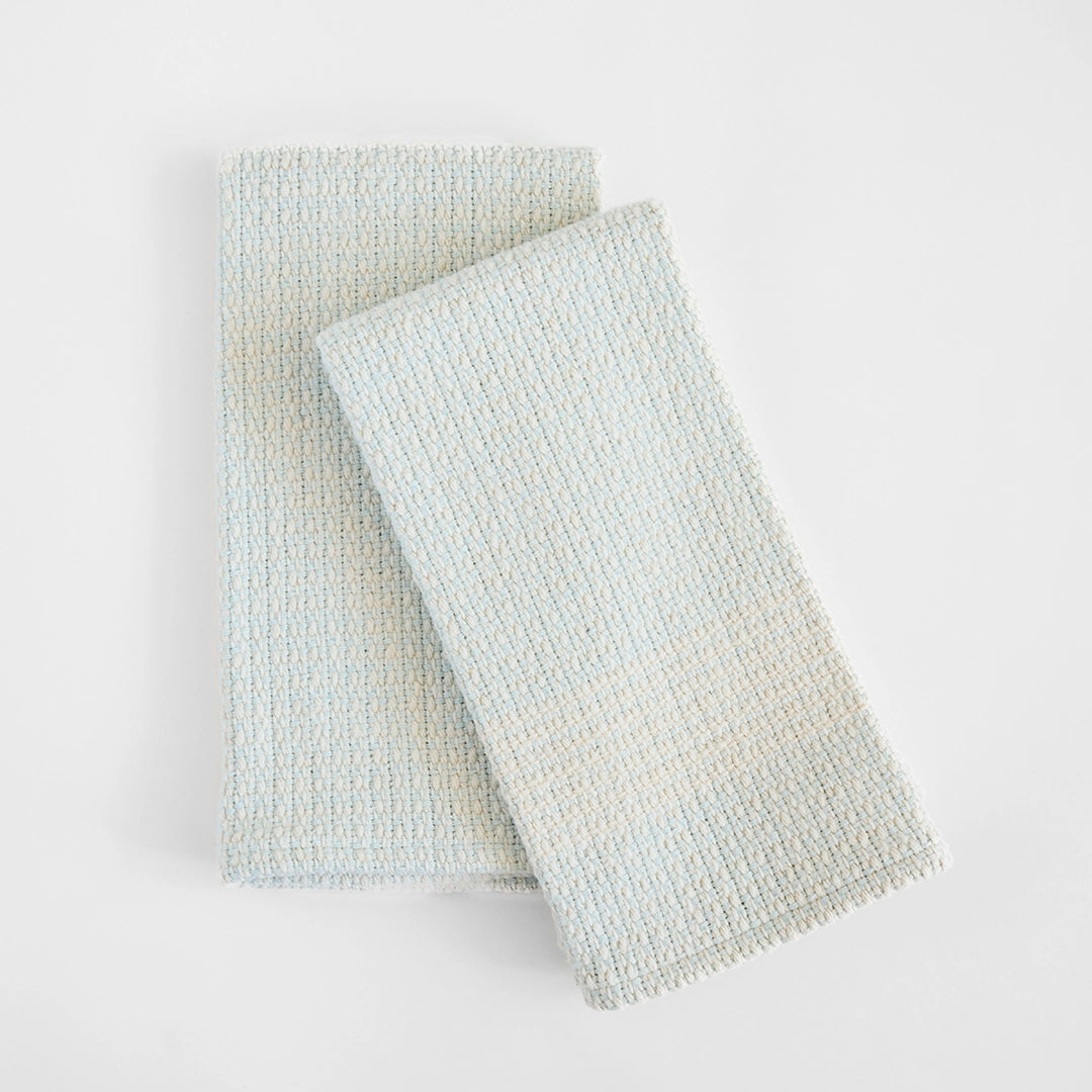 Ice Blue Handwoven Kitchen Towels