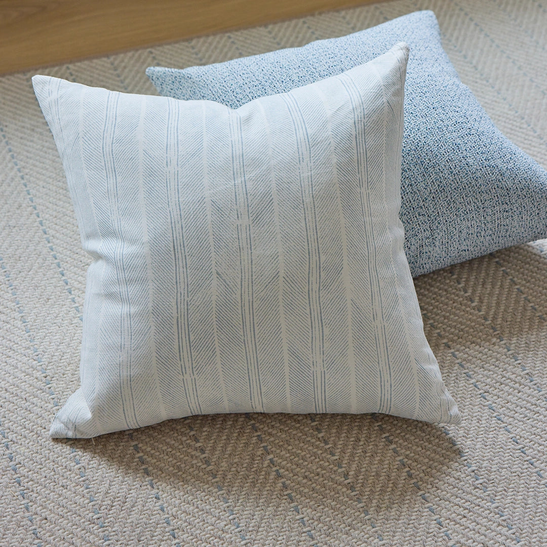 Pale Blue Feather Pillow
