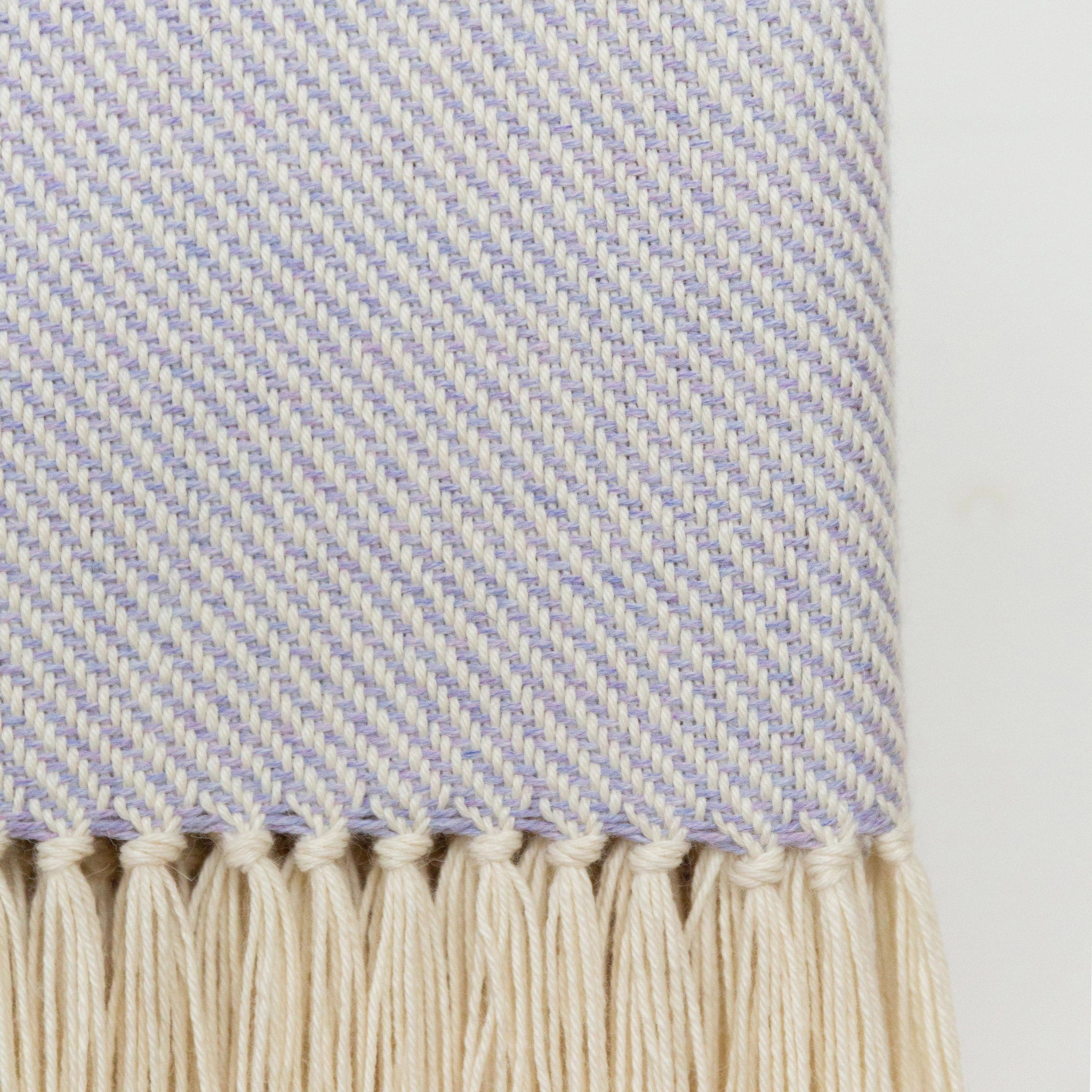Lavender Handwoven Alpaca Throw