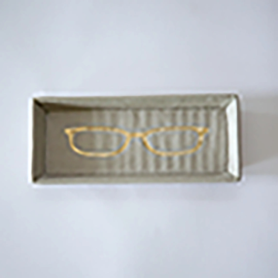 Leather Eyeglass Tray