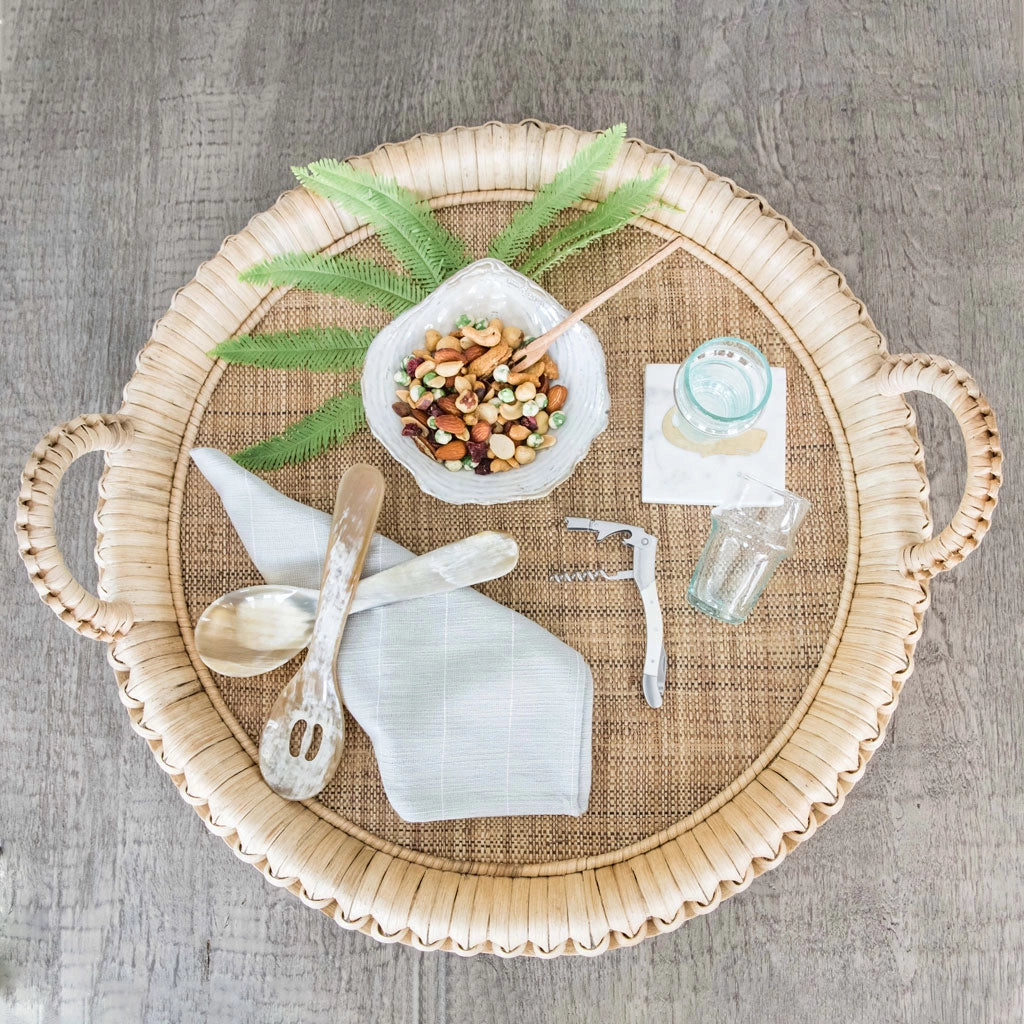 Natural Braided Cane Tray