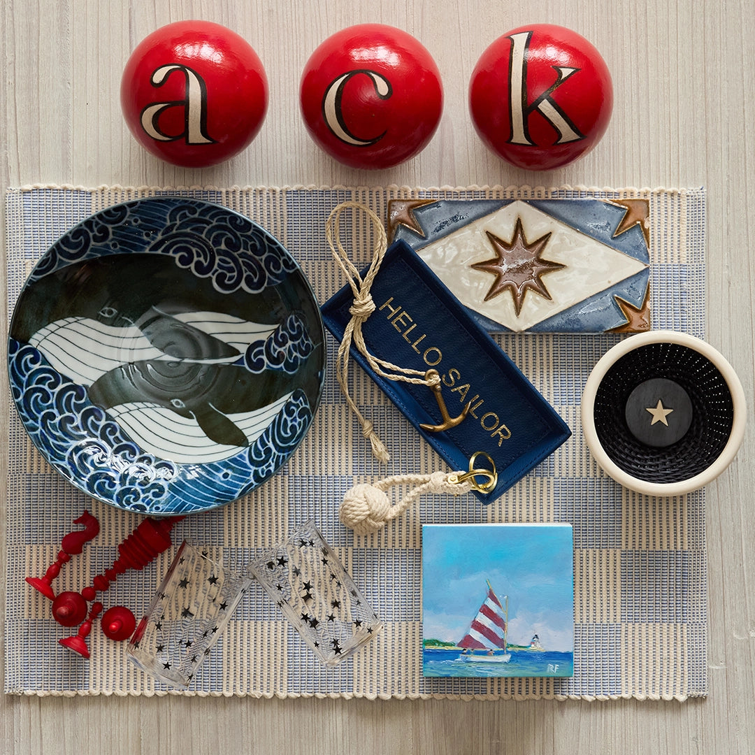 "Hello Sailor" Leather Tray