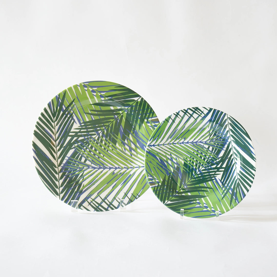 Palm Leaf Melamine Plates