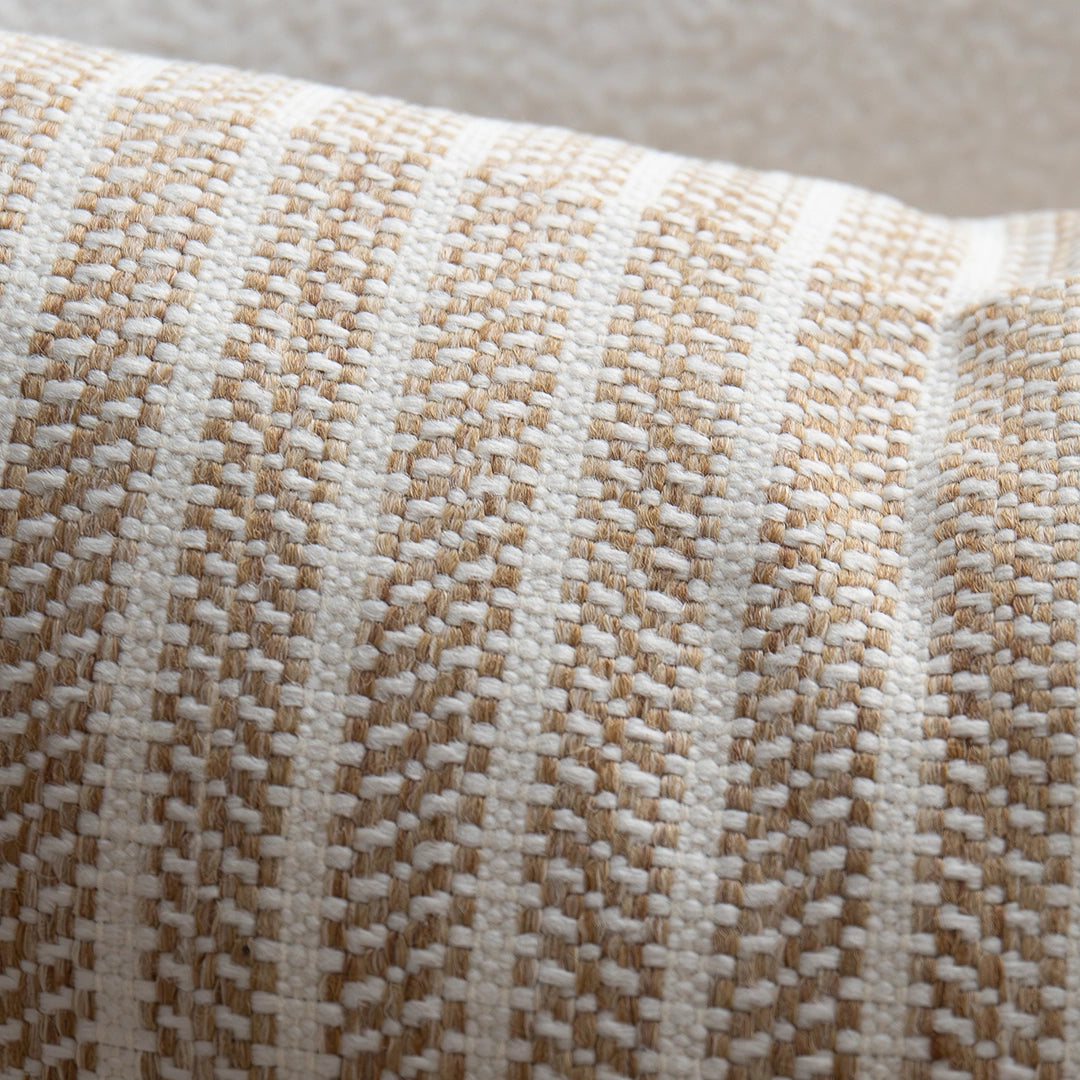 Neutral Textured Stripe Pillow