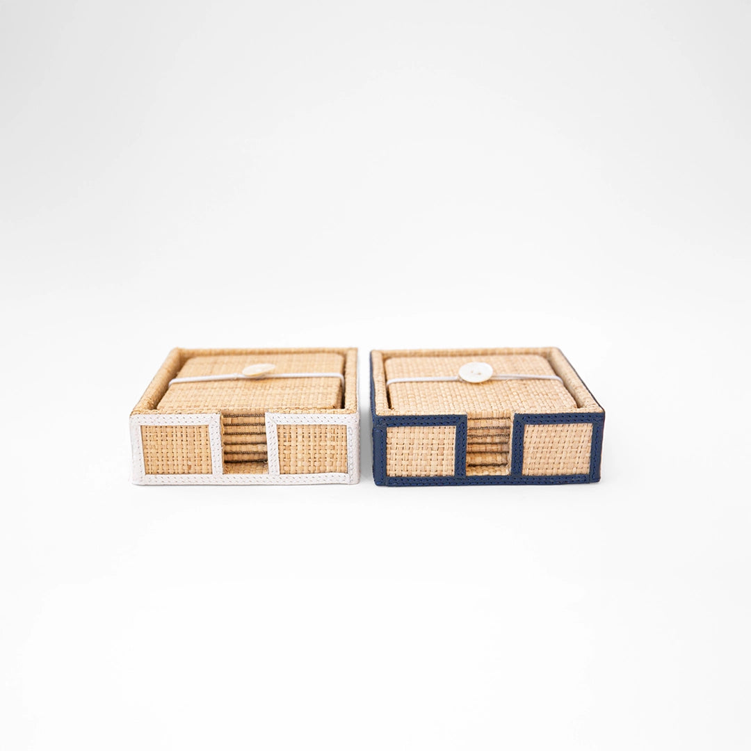 Raffia Coaster Set