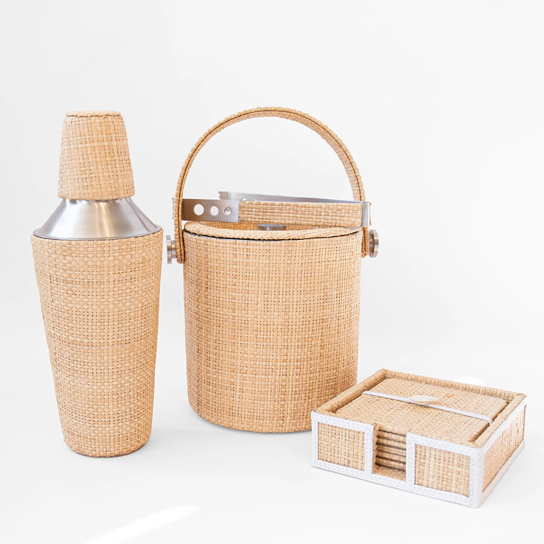 Raffia Barware Essentials