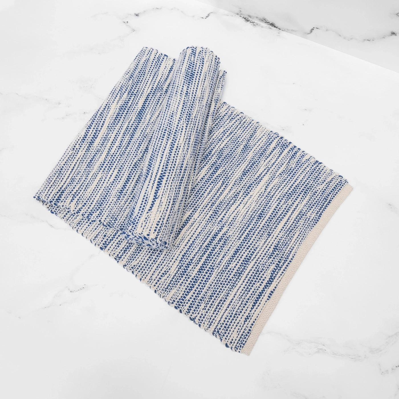 Regatta Blue Handwoven Table Runner