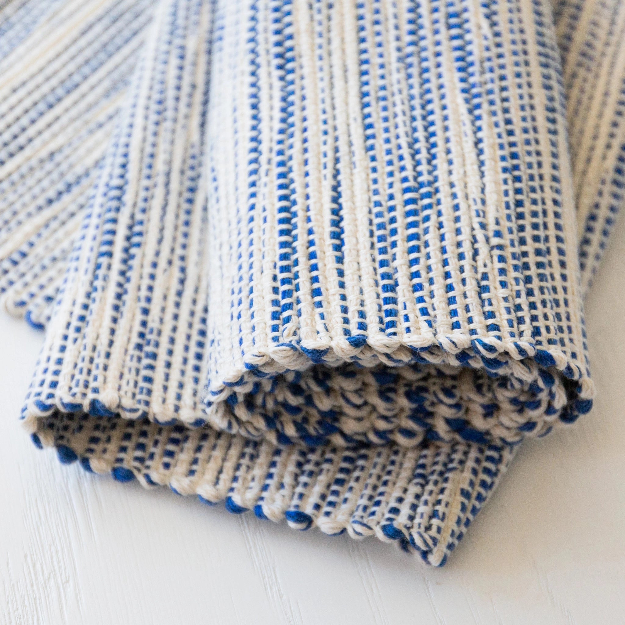 Regatta Blue Handwoven Table Runner