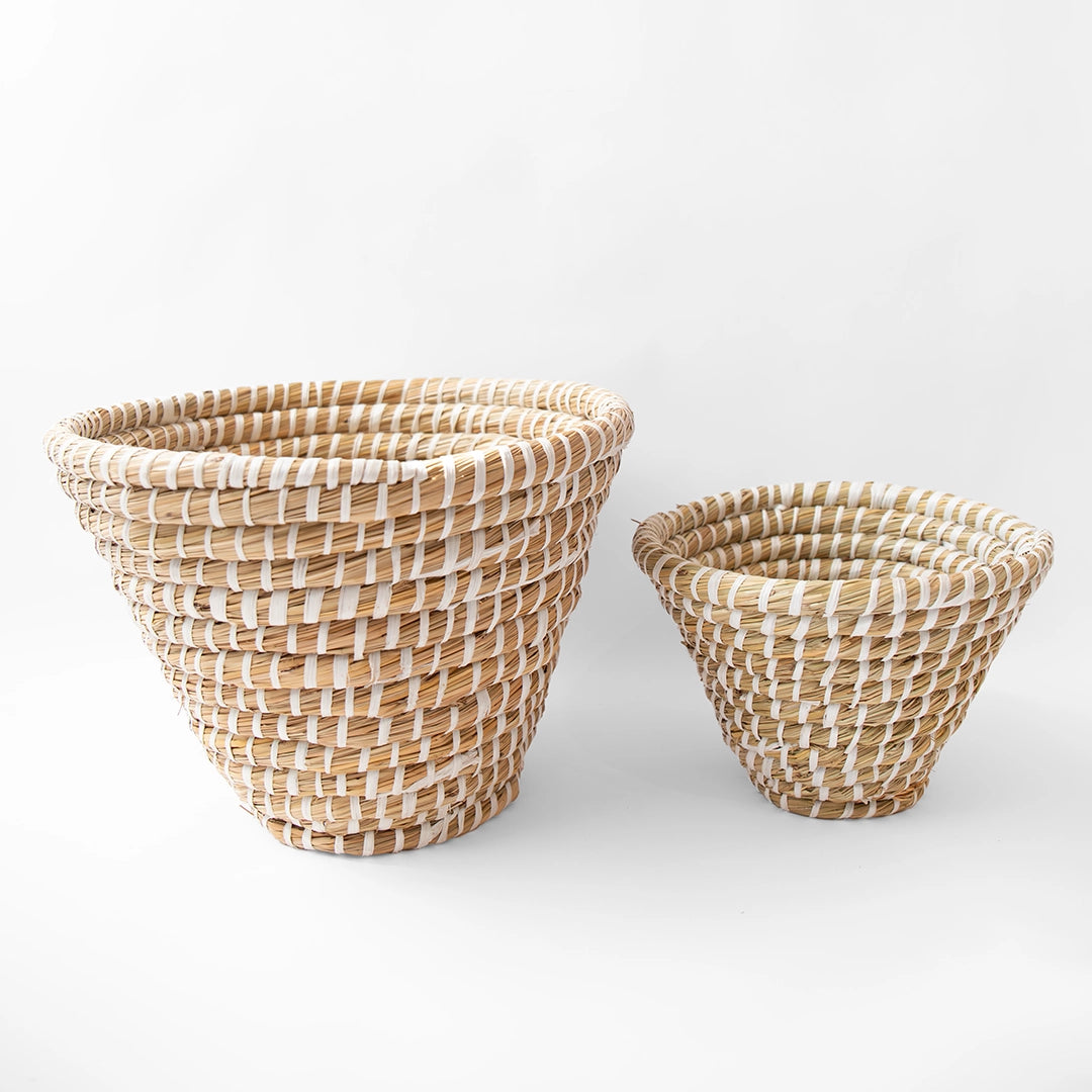 woven basket planter Rivergrass Planter Basket Small