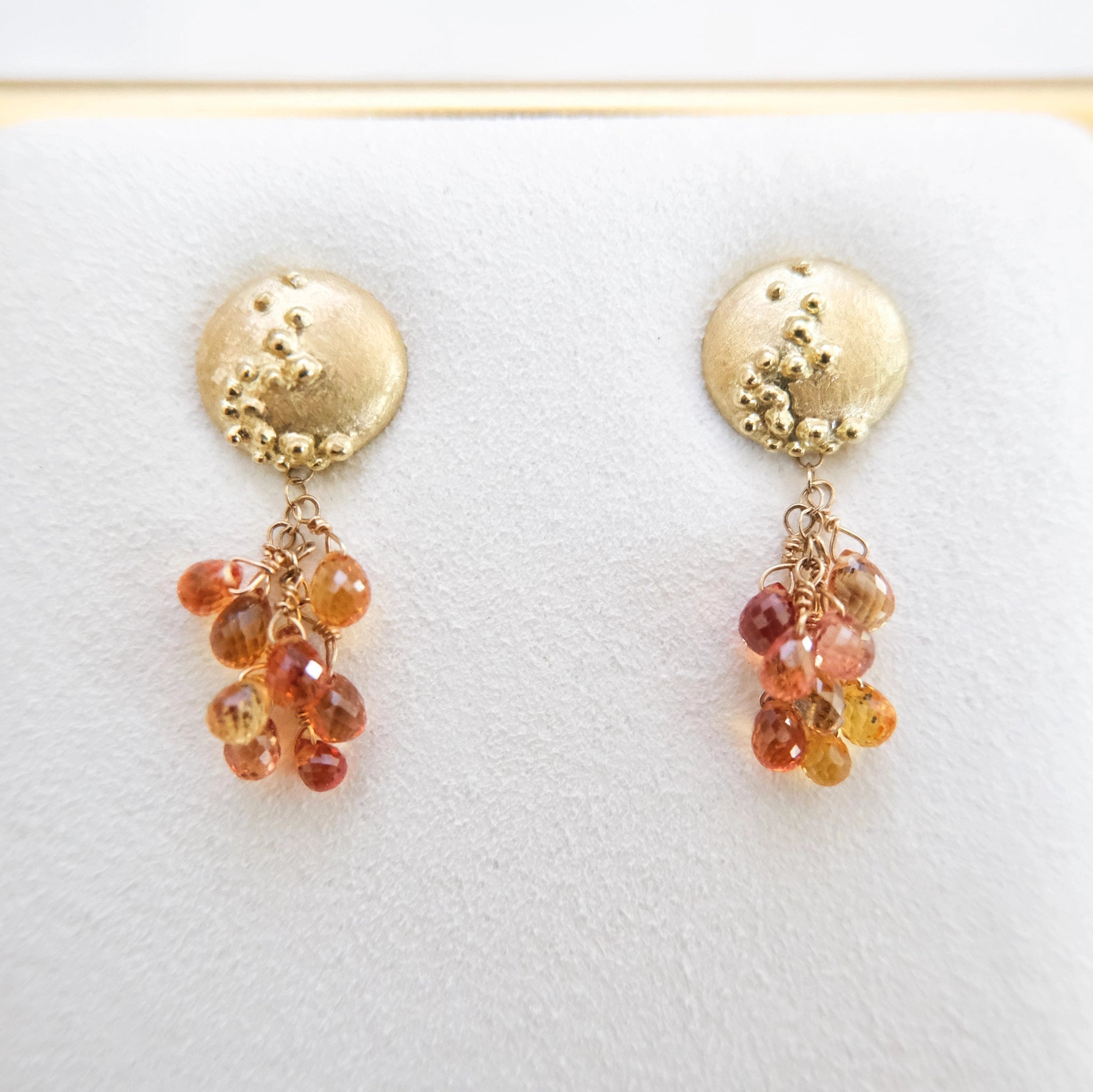 Sea Spray Yellow Sapphire Earrings