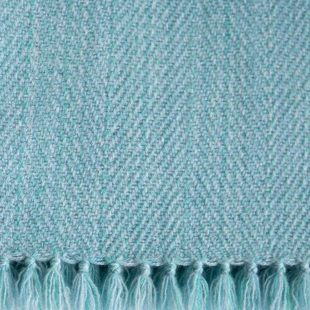 Seaglass Handwoven Cashmere Throw