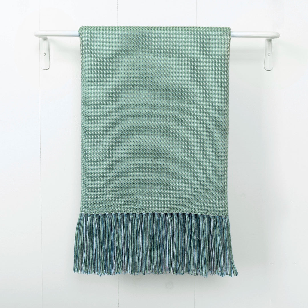 Seaside Green Alpaca Throw