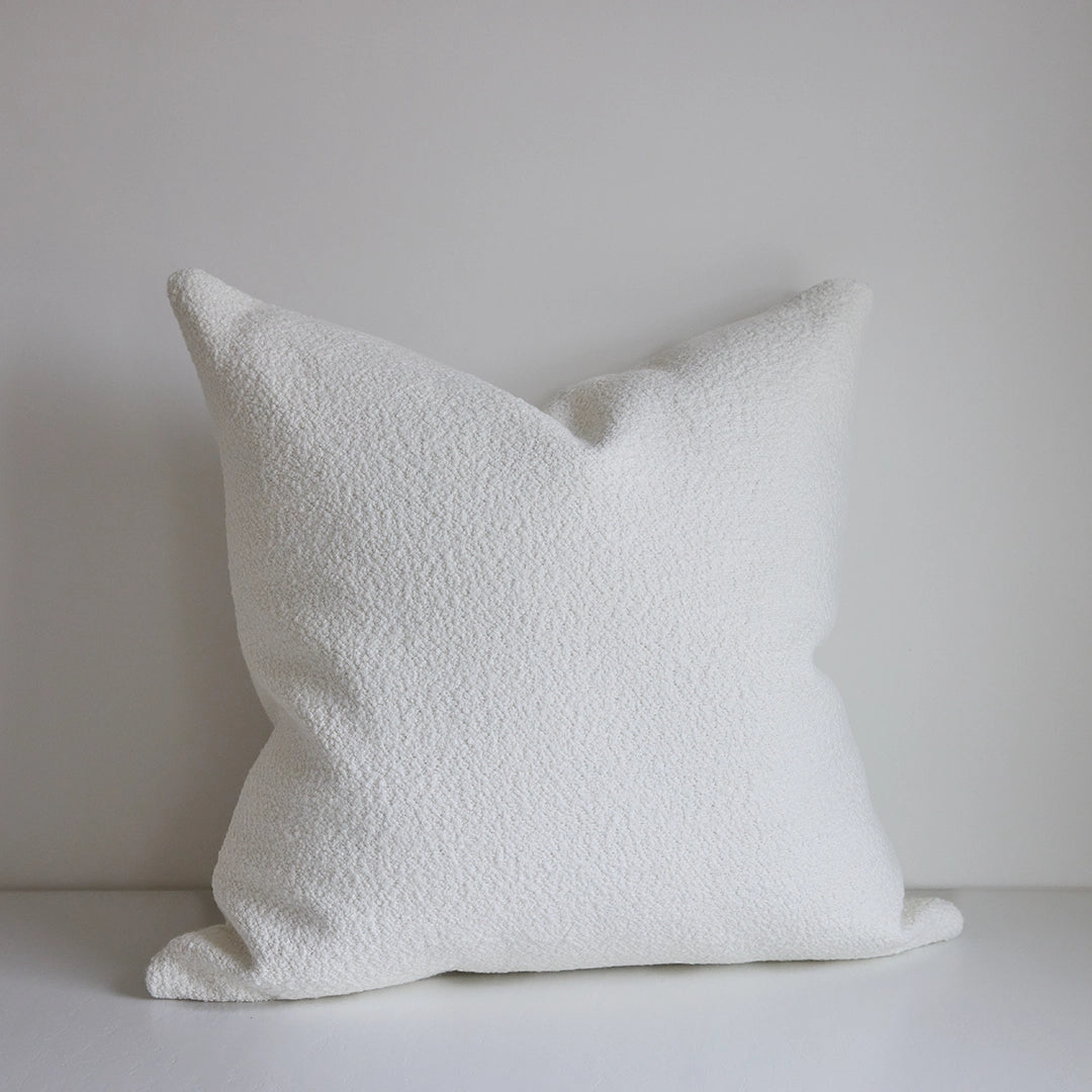 Alabaster Bouclé Pillow