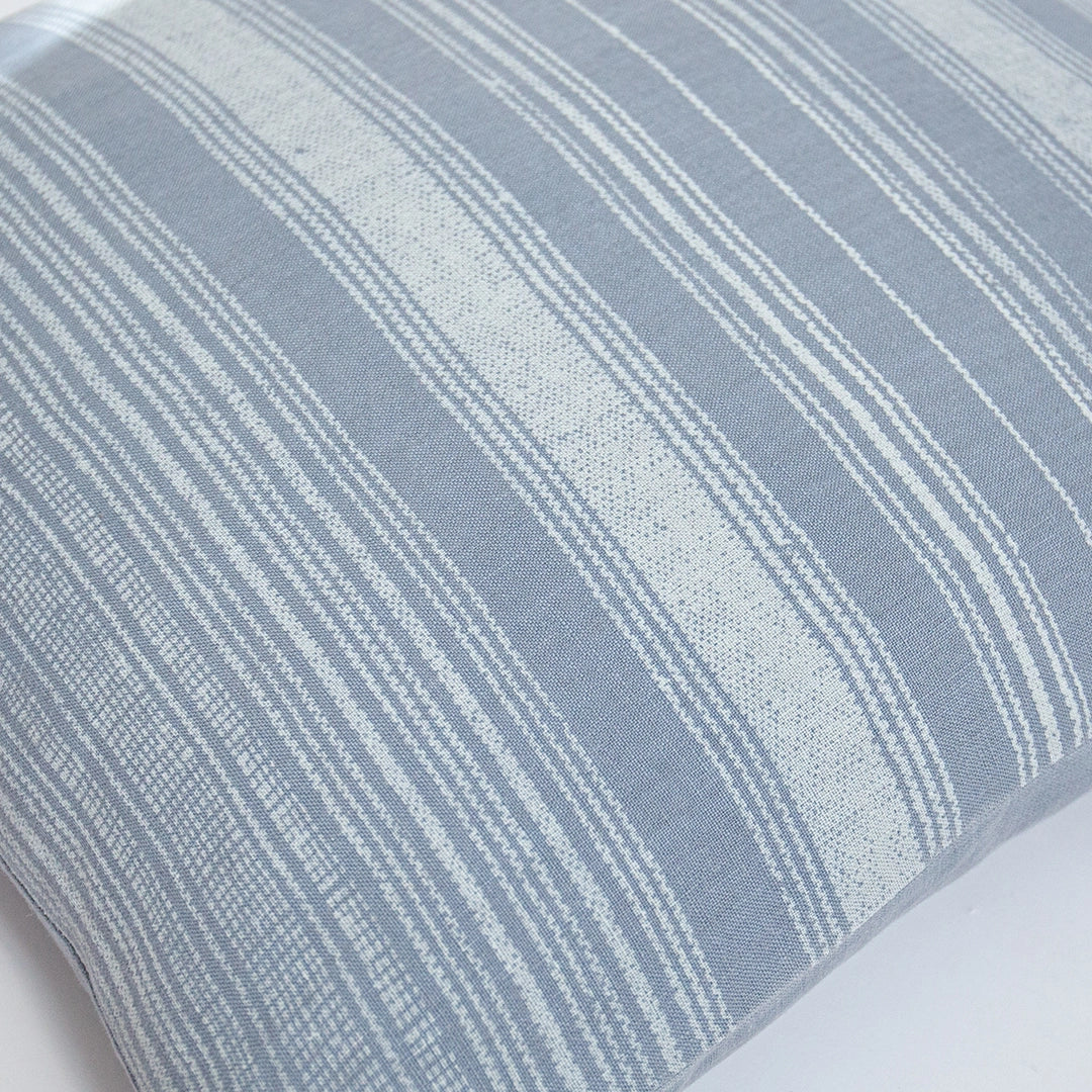 Soft Blue Striped Pillow