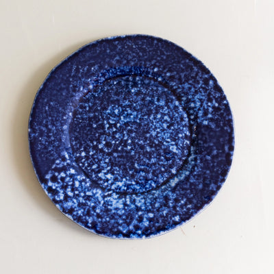 Indigo Speckled Dessert Plate