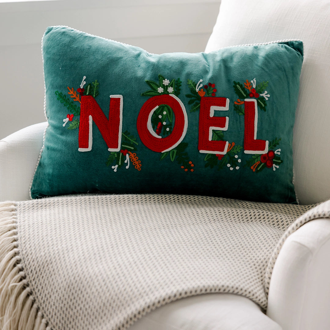 Spruce Blue Noel Pillow