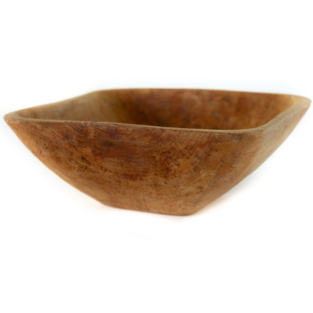 Square Wooden Serving Bowl