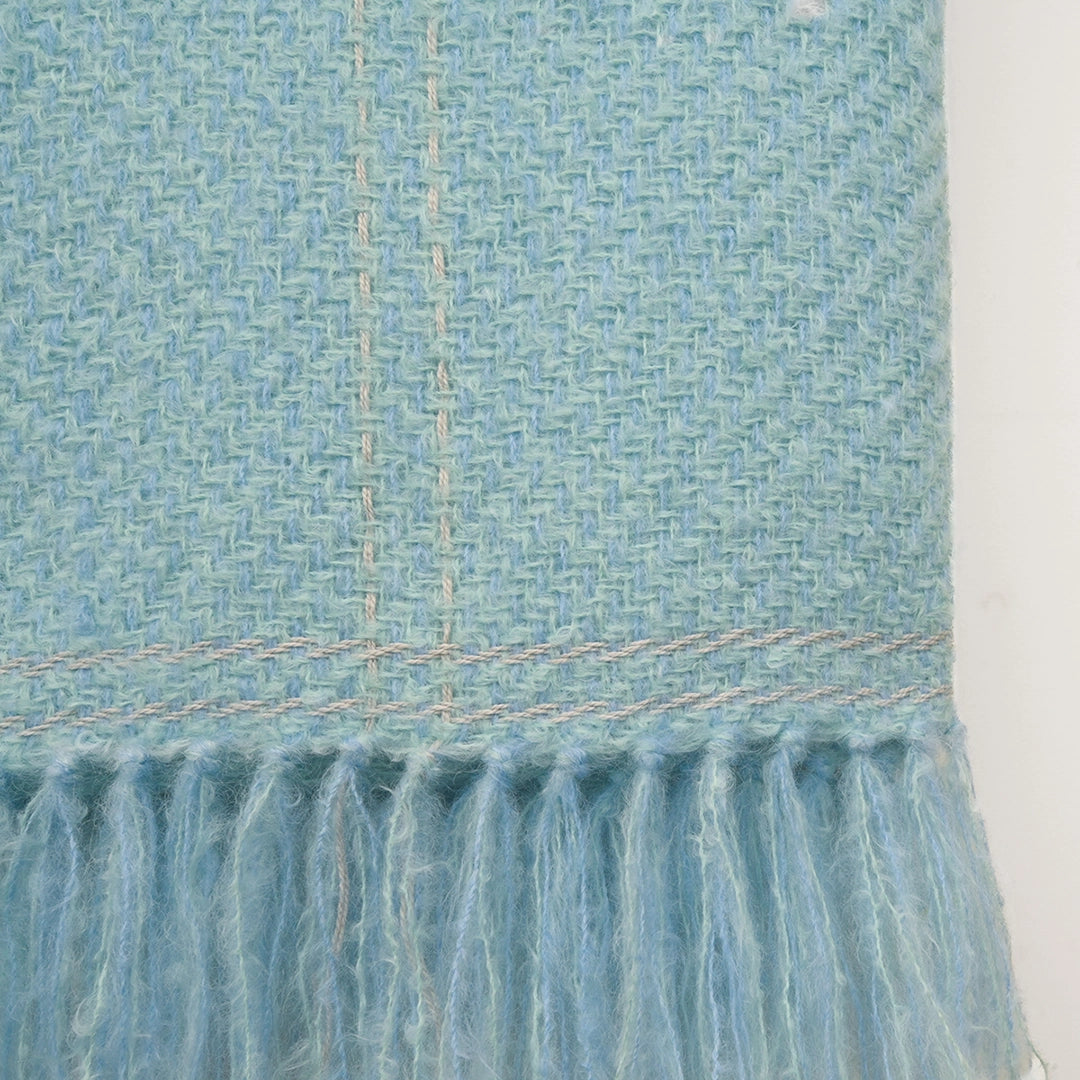 Surf Spray Handwoven Mohair Throw