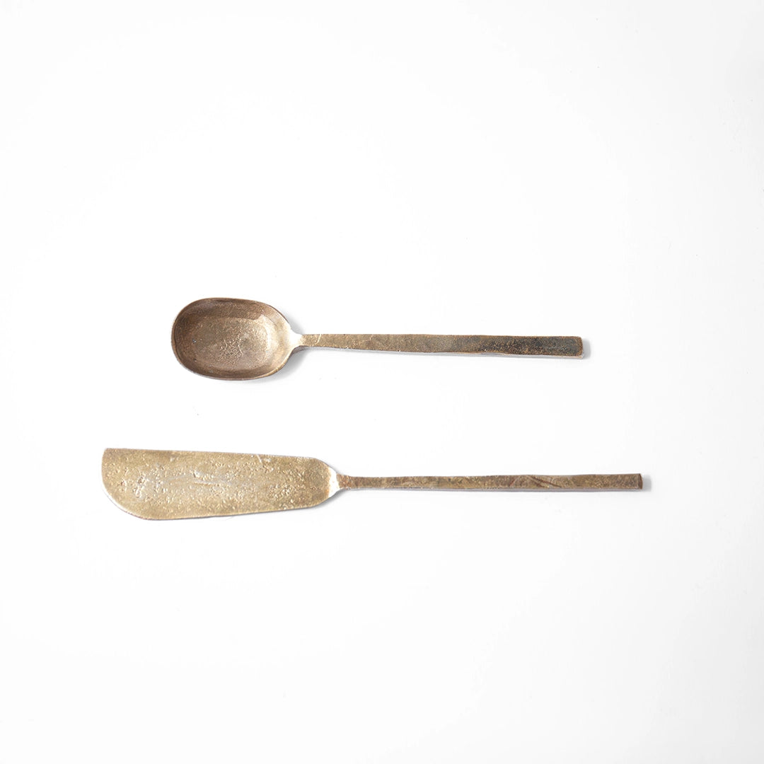 Textured Brass Utensils