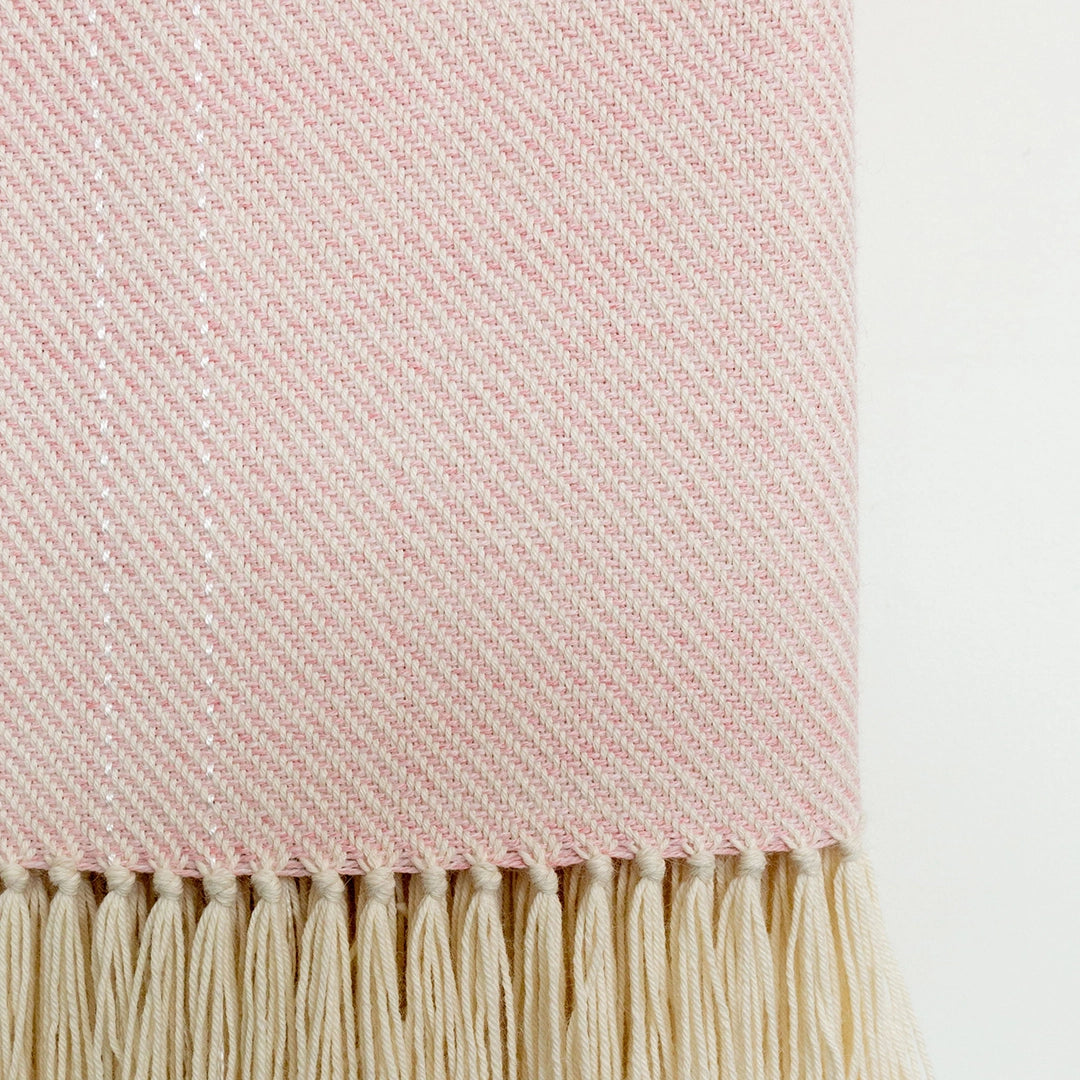 True Pink Handwoven Alpaca Throw