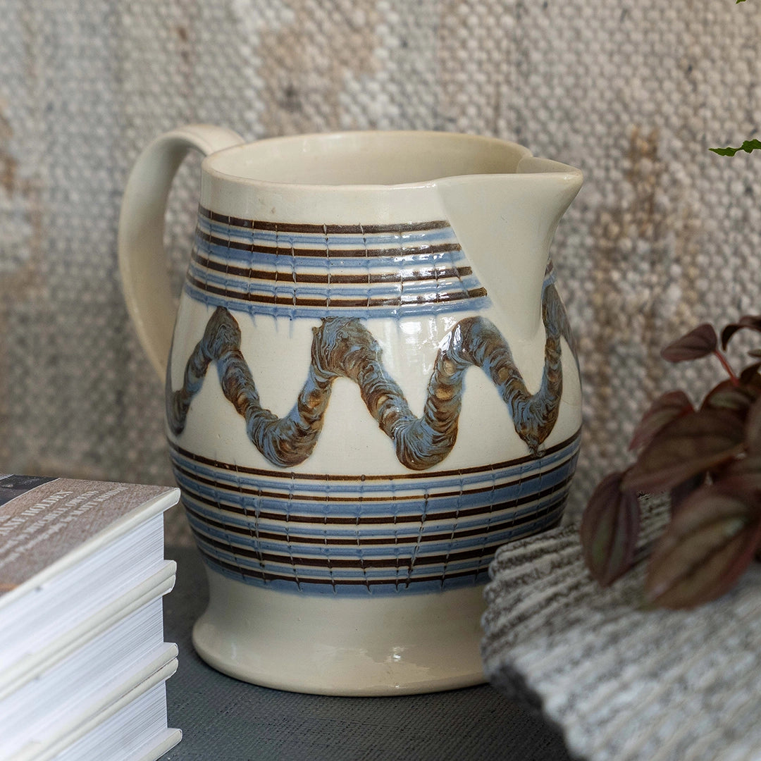 Vintage Mochaware Pitcher