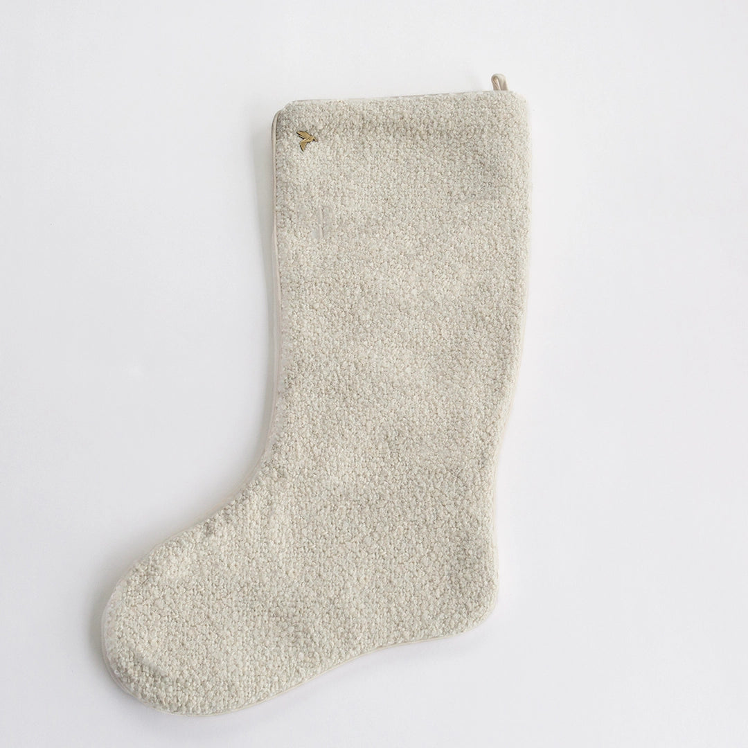 Ivory Boucle Stocking