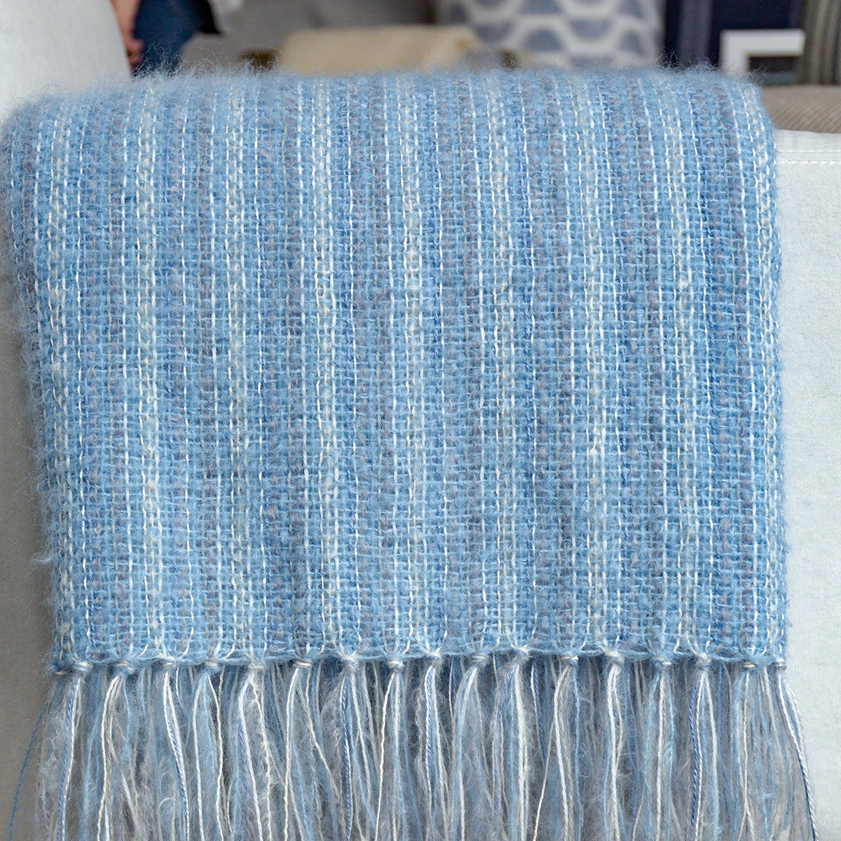 Windswept Cove Handwoven Multi-Fiber Throw