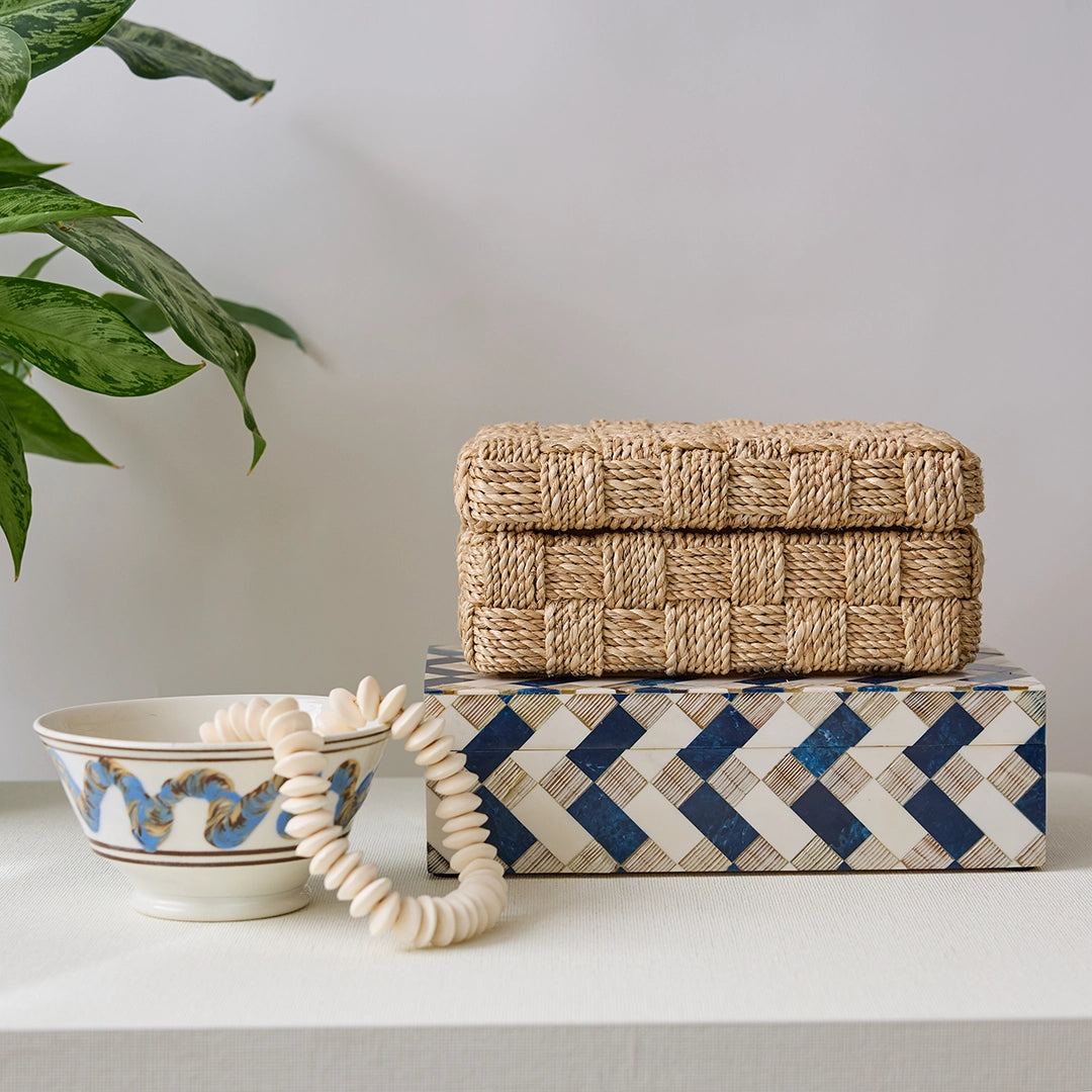 Woven Abaca Decorative Boxes