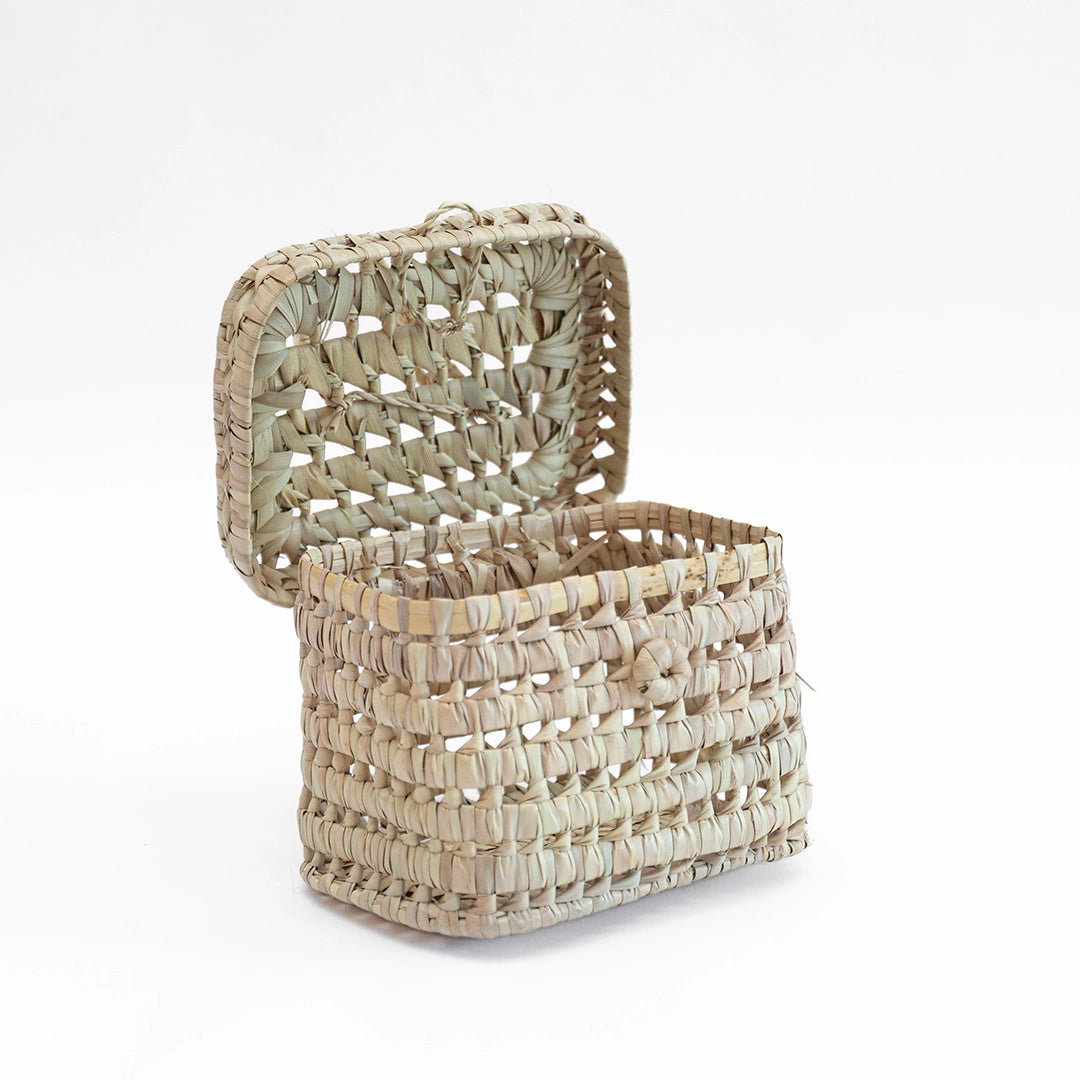 Woven Doum Palm Picnic Basket