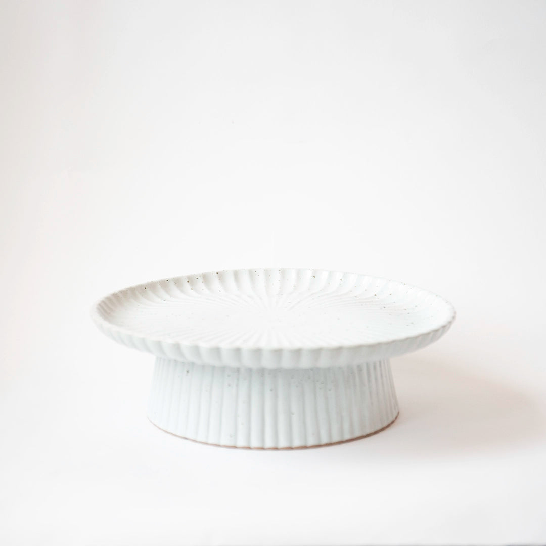 White Speckled Cake Stand