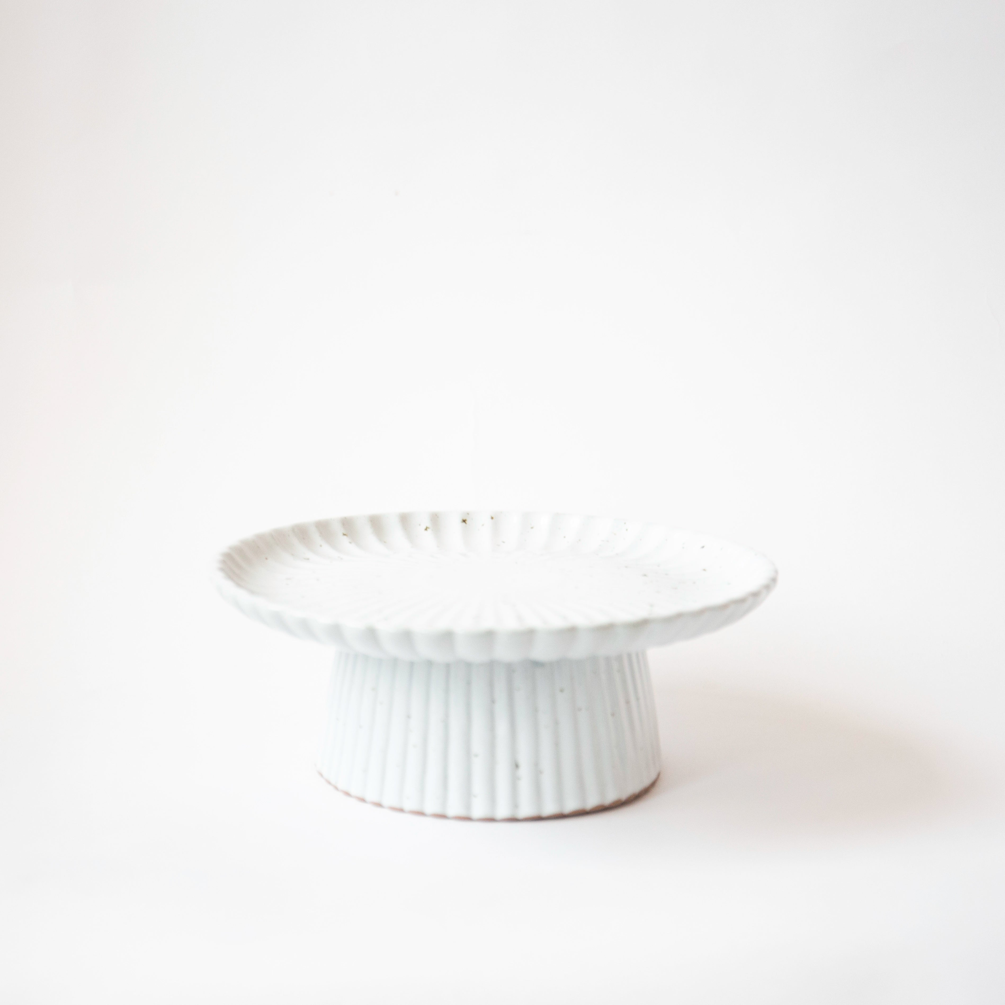 White Speckled Cake Stand