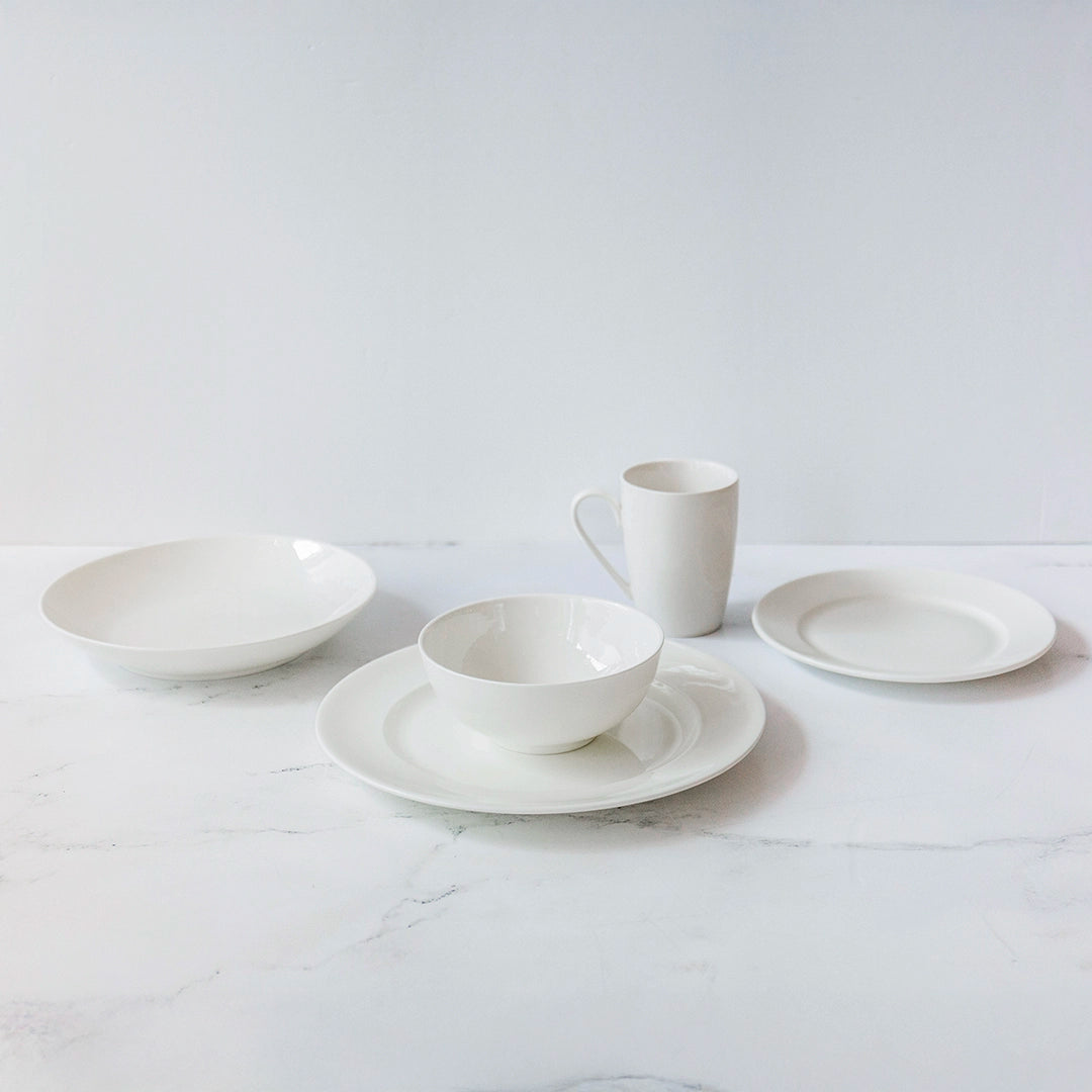 Classic White Glaze Salad Plate