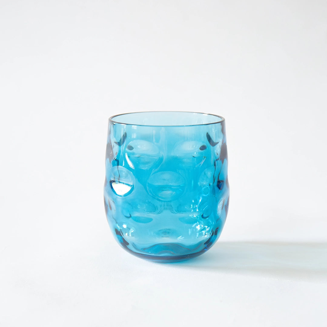 Blue Textured Acrylic Glassware