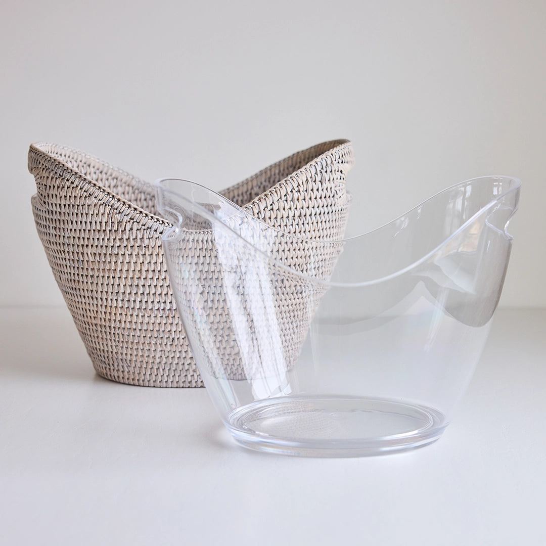 Burma Rattan Weave Beverage Tub