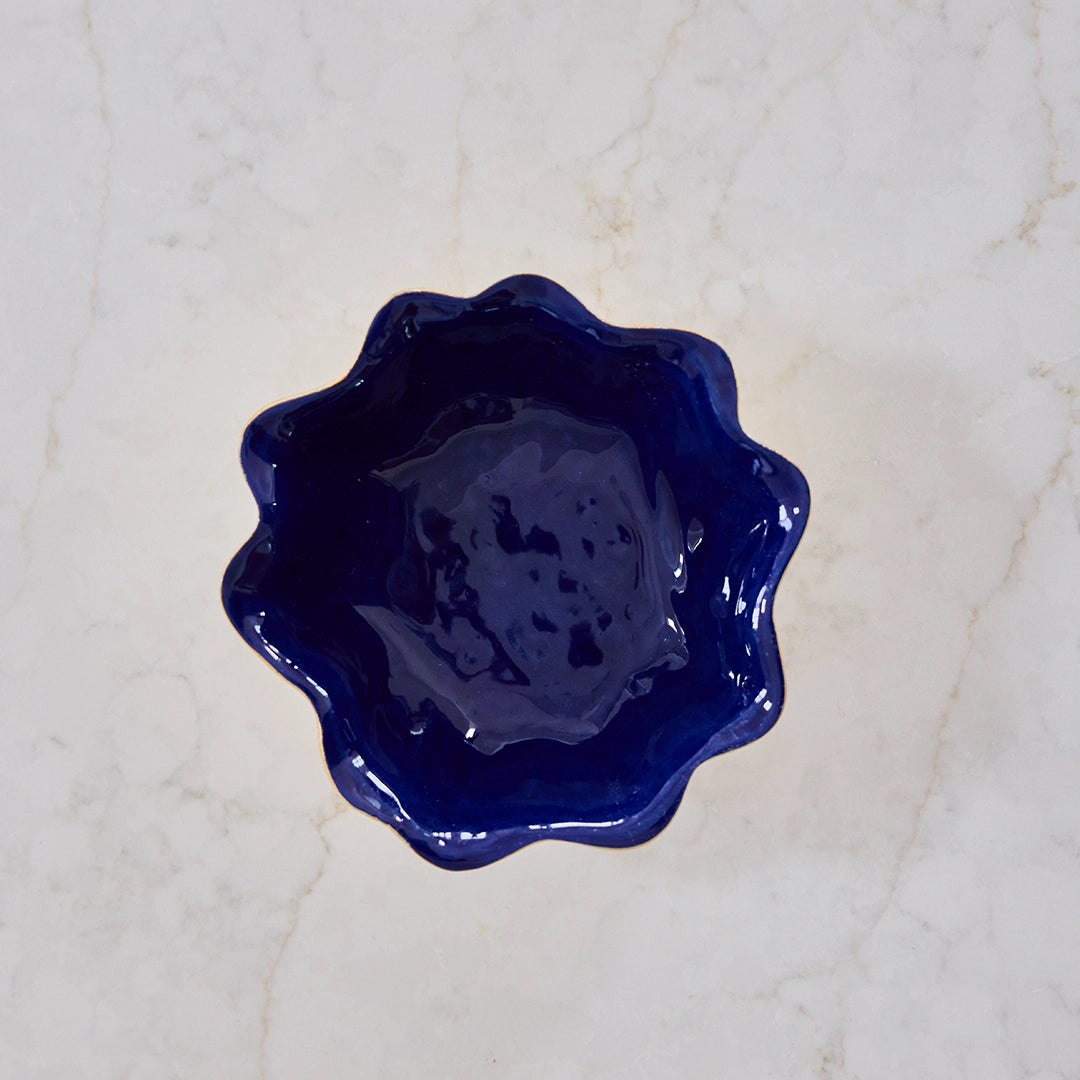 Cobalt Glaze Dip Bowl