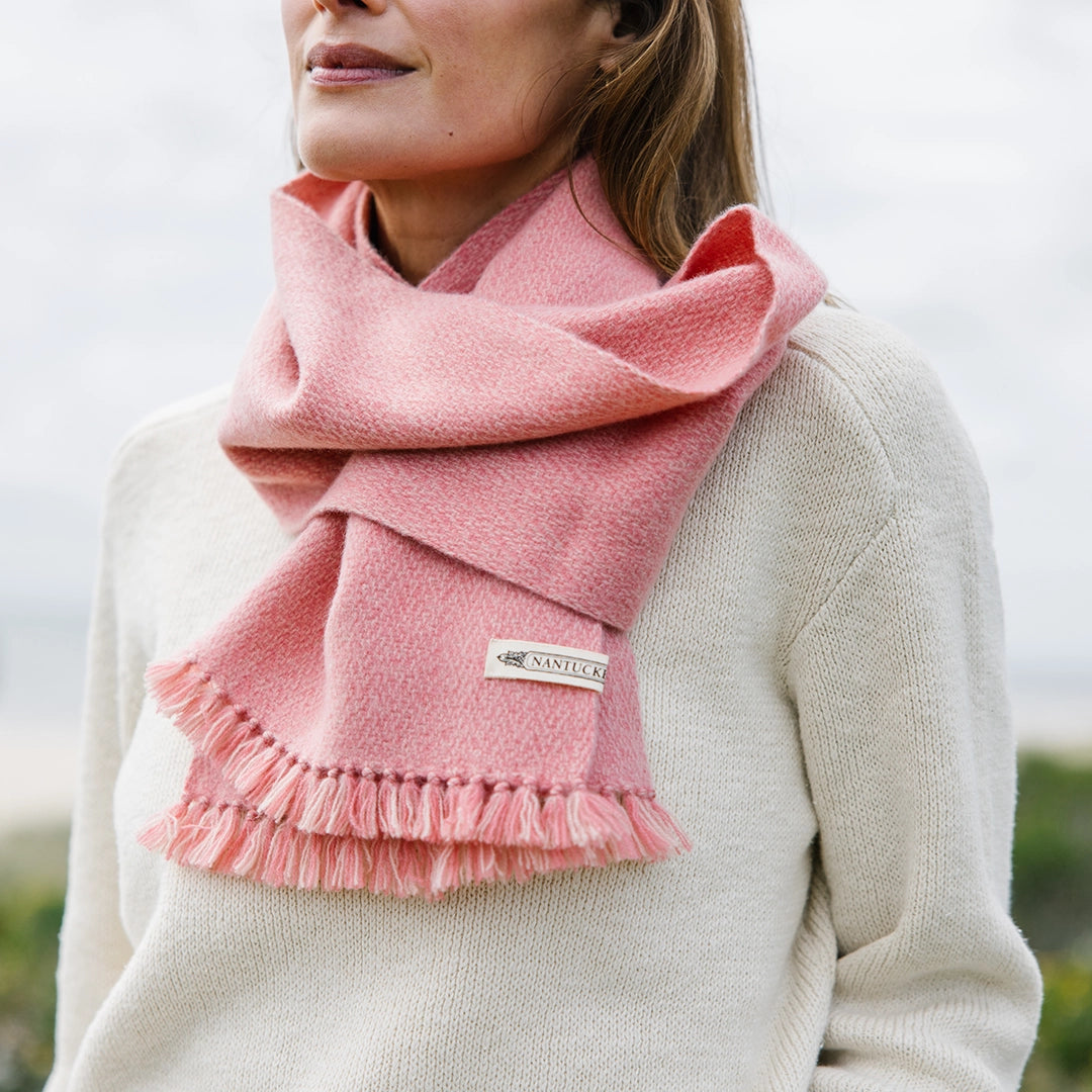 Faraway Red Handwoven Cashmere Scarf
