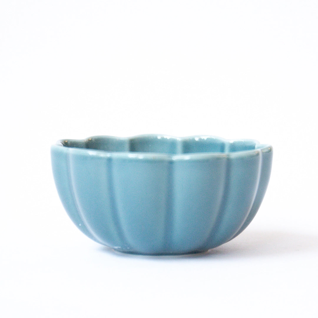 Geometric Turquoise Pinch Bowls