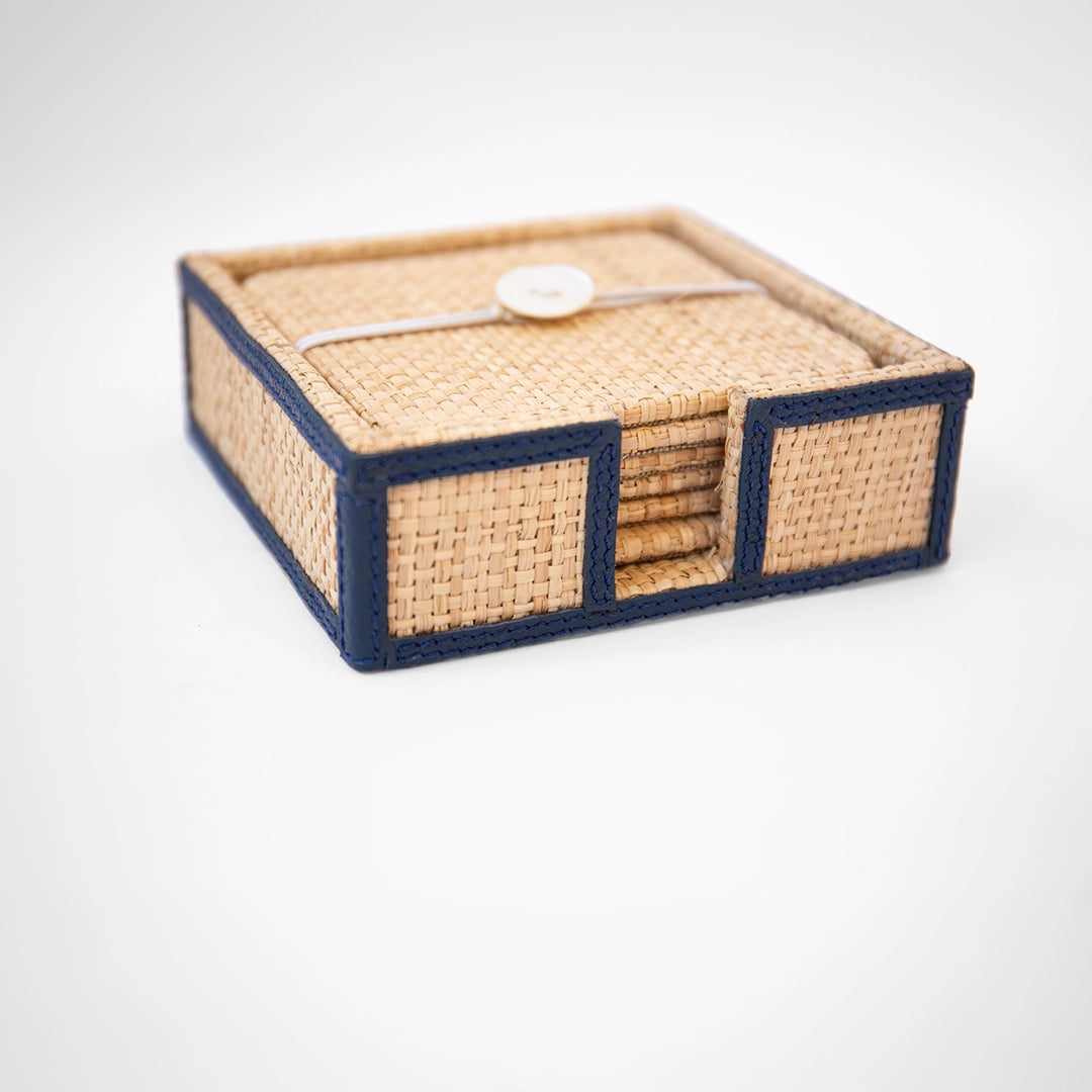 Raffia Coaster Set