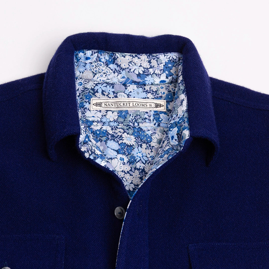 Navy Tweed Classic CPO Jacket