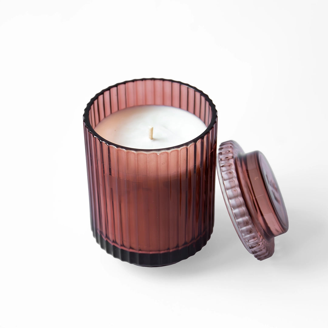 Scented Soy Candles in Glass Vessel
