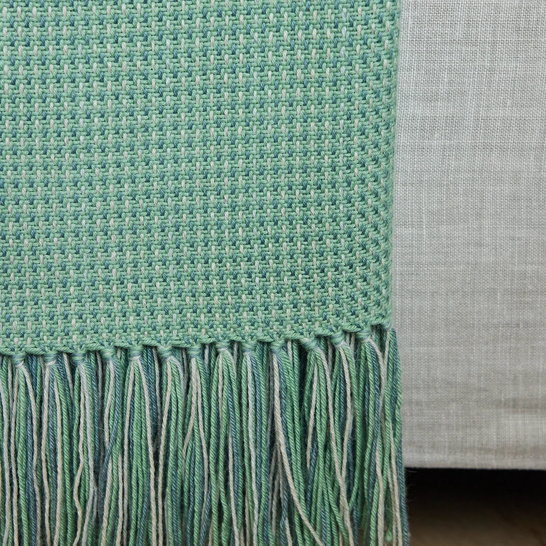 Seaside Green Alpaca Throw