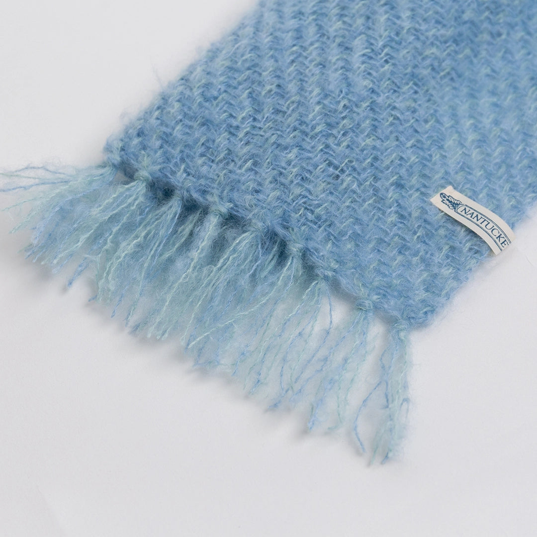 Sky Blue Handwoven Mohair Scarf