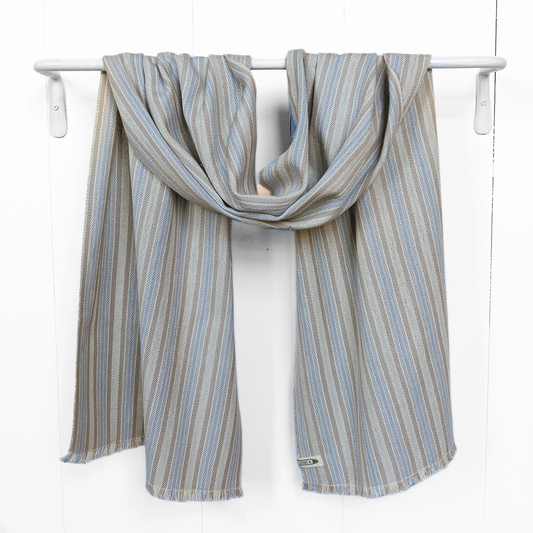 Soft Summer Stripe Handwoven Cotton Scarf