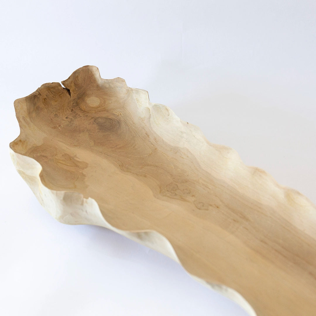 Wavy Teak Trays
