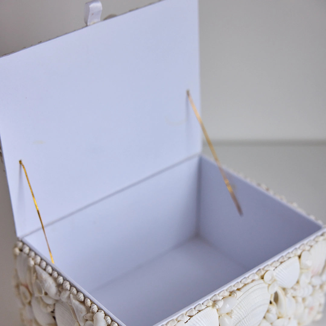 White Seashell Box