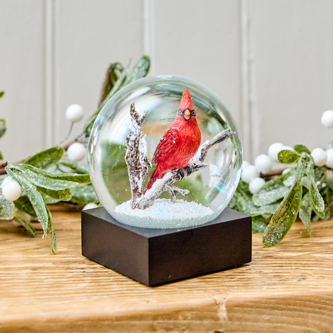 Cardinal Snow Globe